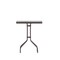 Emma and Oliver 23.5" Square Tempered Glass Metal Table with Smooth Ripple Design Top